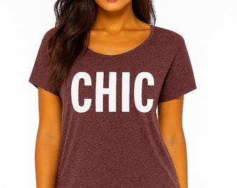Women’s Slouchy T-Shirt: Custom Text, Relaxed Fit - Soft & Breathable