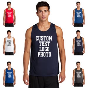 Workout Tank with Custom Text – Quick Dry, Sweat-Wicking Athletic Top for Fitness, Sports, or Everyday Activewear