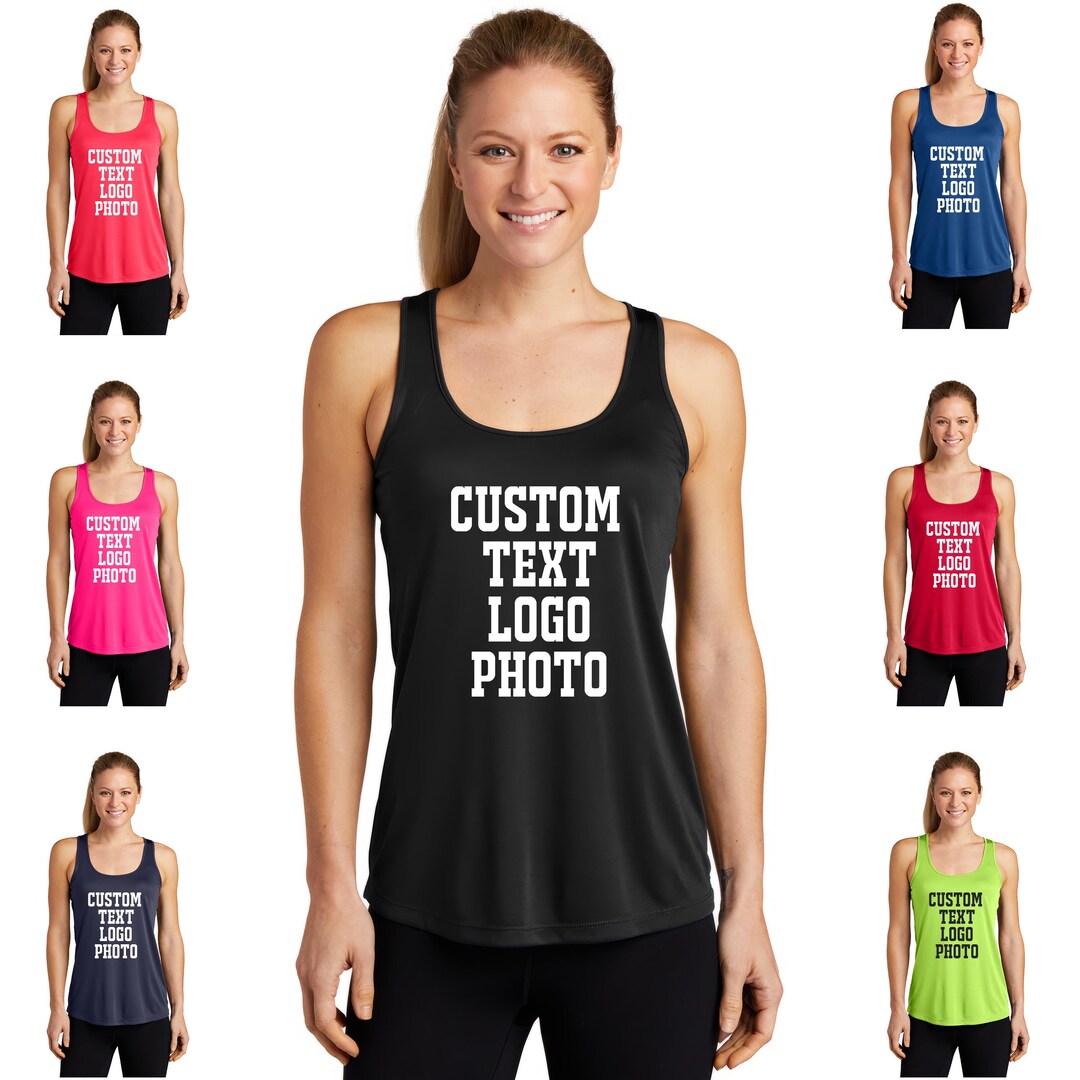 Custom Fitness Racerback Tank, Breathable & Lightweight - Etsy