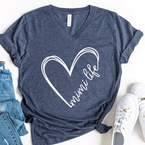 Mimi Life V-Neck Shirt, Grandma T-Shirt, Gift For Mimi, Mother&#39;s Day Gift, Gigi Shirt, Grandmother T-Shirt, Mother&#39;s Day Shirt