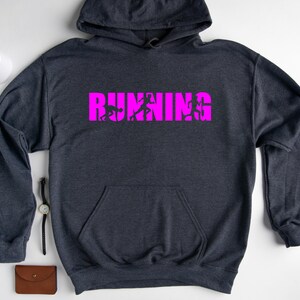 Running Hoodie, Workout Sweatshirt, Running Gift, Marathon Hoodie, Runner Hoodie, Gift For Runner, Runner Sweatshirt image 2