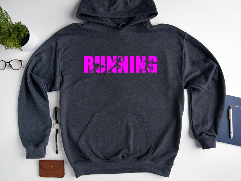 Running Hoodie, Workout Sweatshirt, Running Gift, Marathon Hoodie, Runner Hoodie, Gift For Runner, Runner Sweatshirt image 2