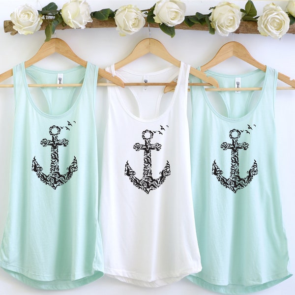 Anchor Embroidery Tank Top main image 1