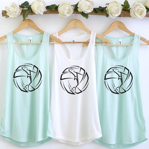 Volleyball Tank Top, Volleyball Player Tank Tops, Volleyball Team Racerback Tank Top, Volleyball Lover Gift, Game Day Shirt, Volleyball Tank