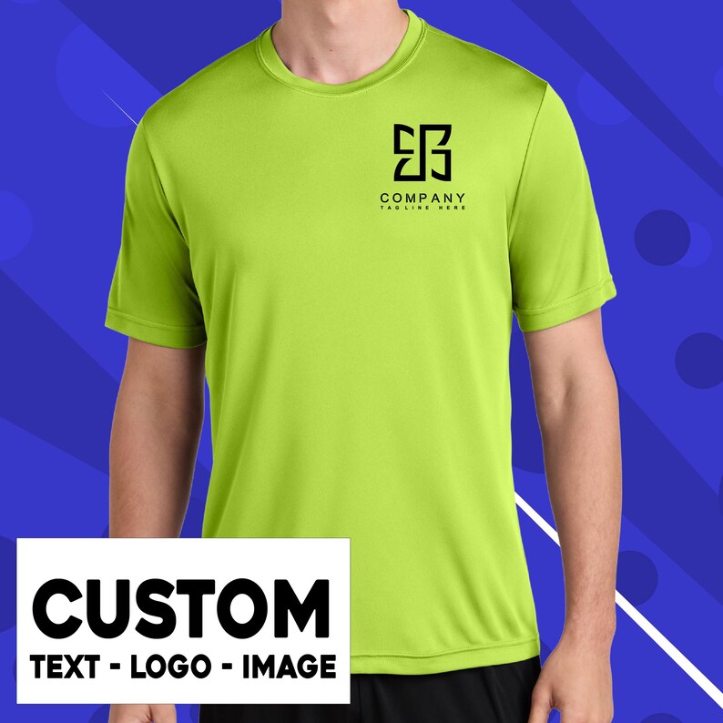 a man wearing a neon green t - shirt and black shorts