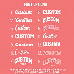 Font options