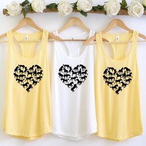Horse Heart Tank Top, Horse Lover Tee, Horses Heart Racerback Tank Tops, Horse Lover Gift, Horse Silhouette, Gift For Horse Owner