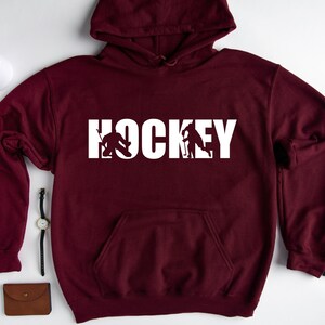 Hockey Hoodie, Ice Hockey Hoodie Sweatshirt, Hockey Player Hoodie, Hockey Gifts, Hockey Coach Hoodie, Love Hockey Hoodie, hockey lover gift image 5