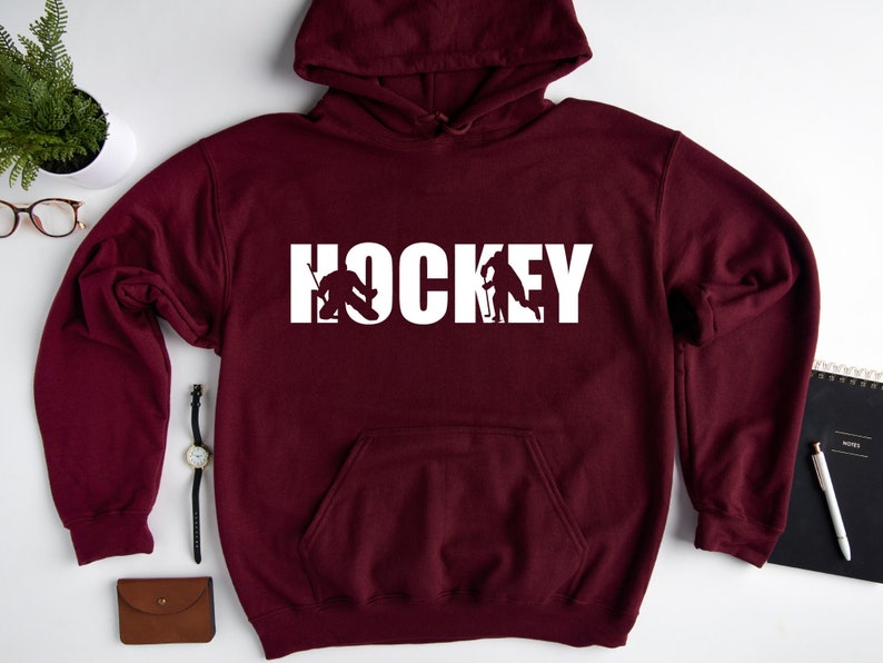 Hockey Hoodie, Ice Hockey Hoodie Sweatshirt, Hockey Player Hoodie, Hockey Gifts, Hockey Coach Hoodie, Love Hockey Hoodie, hockey lover gift image 5