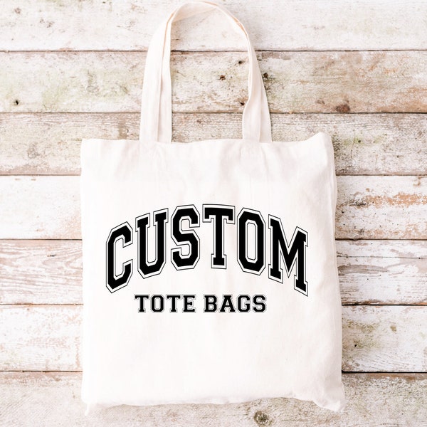 Promotional Tote Bag, Personalized Tote Bags, Your Text, Image, Custom Tote Bags, Trade Show Gift Bag, Custom Shopper, Shopping Bags,