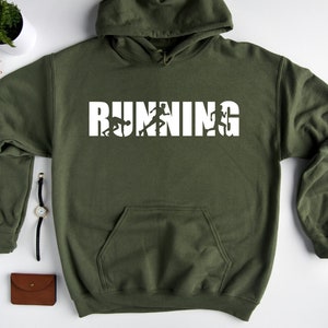 Running Hoodie, Workout Sweatshirt, Running Gift, Marathon Hoodie, Runner Hoodie, Gift For Runner, Runner Sweatshirt image 6