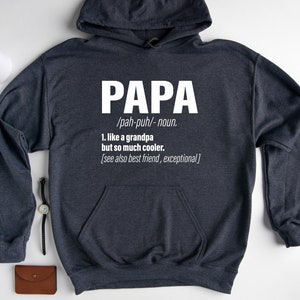 Moletom com capuz Papa, moletom com capuz para pai, presente para marido, presente de aniversário para pai, moletom com capuz para o dia dos pais, presente para o papai, presente para o dia dos pais imagem 6