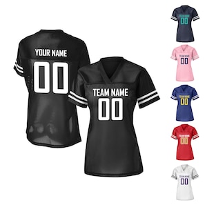 Customized Football JERSEY, Team Adult Women Jersey, Personalized Football Jersey, Make Your Own Name and Number Jersey, team fan jersey