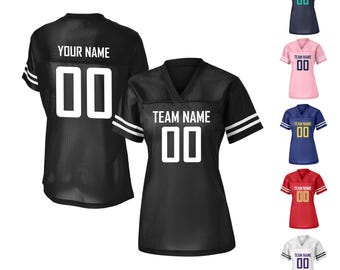 Customized Football JERSEY, Team Adult Women Jersey, Personalized Football Jersey, Make Your Own Name and Number Jersey, team fan jersey