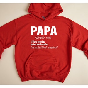 Moletom com capuz Papa, moletom com capuz para pai, presente para marido, presente de aniversário para pai, moletom com capuz para o dia dos pais, presente para o papai, presente para o dia dos pais imagem 5