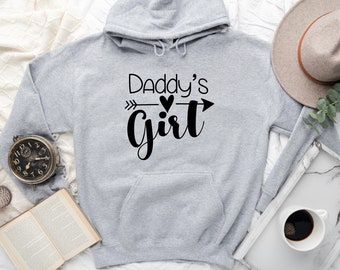 Daddy And Daddys Girl Hoodie Sweatshirt, Daddy Hoodie, Fathers Day Gift, Matching Daddy And Daughter, Daddys Girl, Gift For Dad