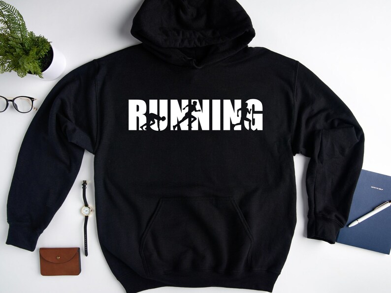 Running Hoodie, Workout Sweatshirt, Running Gift, Marathon Hoodie, Runner Hoodie, Gift For Runner, Runner Sweatshirt image 3