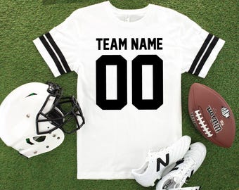Football Jersey Shirt: Personalized Name & Number - Soft Cotton Tee