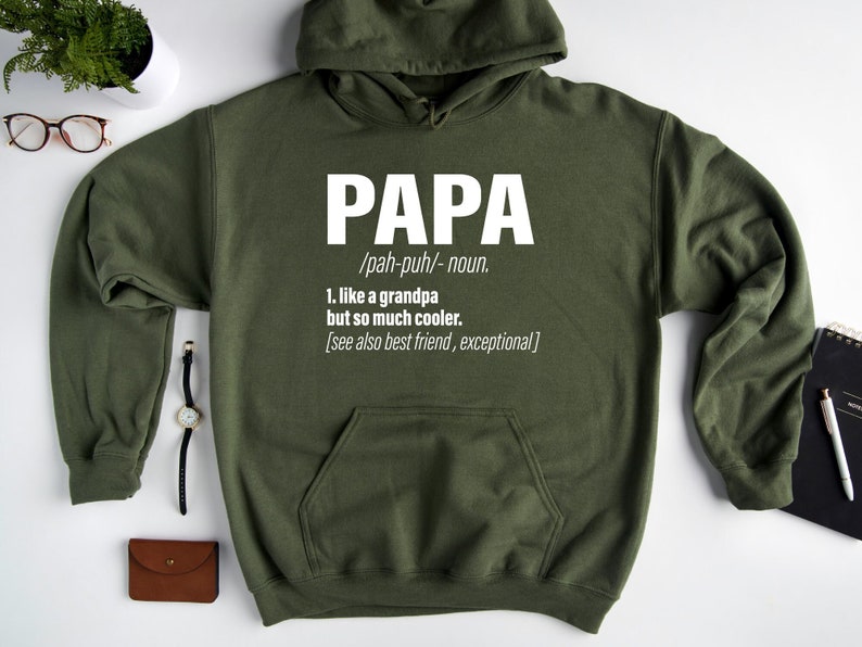 Moletom com capuz Papa, moletom com capuz para pai, presente para marido, presente de aniversário para pai, moletom com capuz para o dia dos pais, presente para o papai, presente para o dia dos pais imagem 4