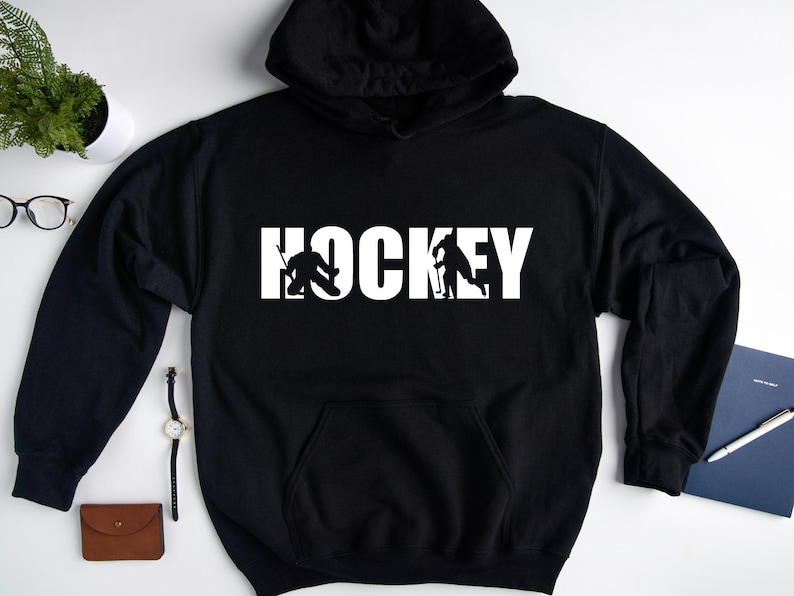 Hockey Hoodie, Ice Hockey Hoodie Sweatshirt, Hockey Player Hoodie, Hockey Gifts, Hockey Coach Hoodie, Love Hockey Hoodie, hockey lover gift image 4