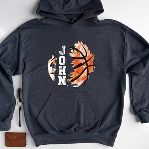 Basketball Hoodie, Personalized Name, Team Sweatshirt (Unisex S-XXL) image 4