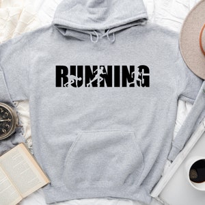 Running Hoodie, Workout Sweatshirt, Running Gift, Marathon Hoodie, Runner Hoodie, Gift For Runner, Runner Sweatshirt image 1
