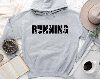 Running Hoodie, Workout Sweatshirt, Running Gift, Marathon Hoodie, Runner Hoodie, Gift For Runner, Runner Sweatshirt