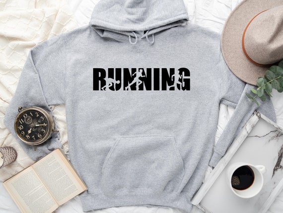 Running Hoodie, Workout Sweatshirt, Running Gift, Marathon Hoodie, Runner Hoodie, Gift For Runner, Runner Sweatshirt
