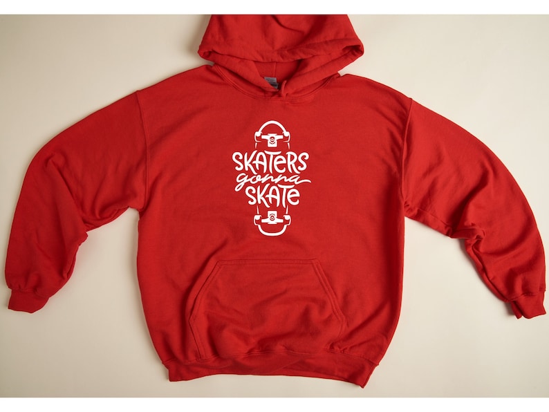 Skateboard Hoodie Sweatshirt, Skaters Gonna Skate Hoodie, Skater Hoodie, Skate Hoodie, Skateboard Lover, Skateboard Sweatshirt image 5
