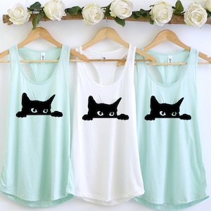 Cat Tank Top, Cat Lover Tank Tops, Gift For Cat Owner, Pet Lover Shirt, Cat Mom Racerback Tank Top, Cat Owner Shirt, Cat Mom Gift