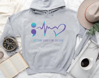Suicide Awareness-sweater, hoodie zelfmoordpreventie, therapeutsweater, hoodie geestelijke gezondheid, Suicide Awareness-cadeau