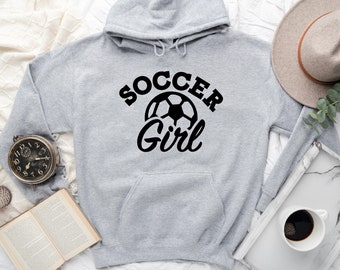 Soccer Girl Hoodie, Soccer lover girl gift, Girls Soccer Gifts, Soccer Gift For Girl, Soccer Lover Sweatshirt, Soccer Princess Sweatshirt