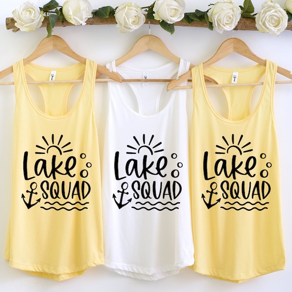 Lake Squad Tank Top, Family Matching Tank Top, Lake Vacation Racerback Tank Top, Lake Life Tank Top, Summer STank Top, Travel Lover Tank Top