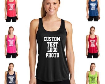 Custom Fitness Racerback Tank, Breathable & Lightweight