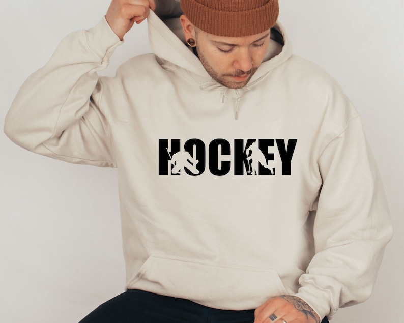 Hockey Hoodie, Ice Hockey Hoodie Sweatshirt, Hockey Player Hoodie, Hockey Gifts, Hockey Coach Hoodie, Love Hockey Hoodie, hockey lover gift image 2