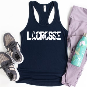 Lacrosse Tank Top, Lacrosse PlayerTank Tops, Lacrosse Coach Gift, Lacrosse Lover Shirt, Lacrosse Goalie Racerback Tank Top, Lacrosse Fan