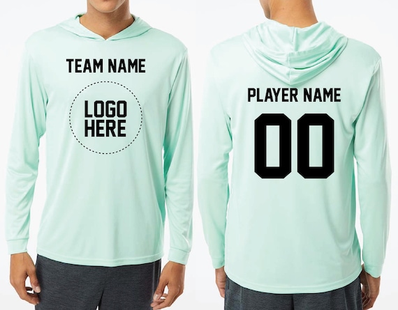 Custom Long Sleeve Hoodie: Breathable, Sweat-Wicking - UPF 50+ Fabric