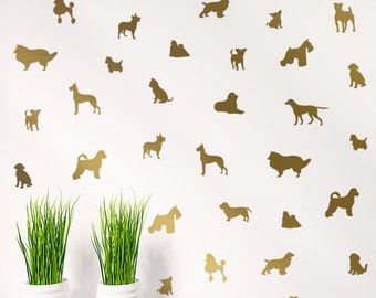 Dog wall decal/ doggie Decal / Pattern Wall Decal/ Kids Room Decal/ Nursery decal/ Home Decor/ made in USA/ gift