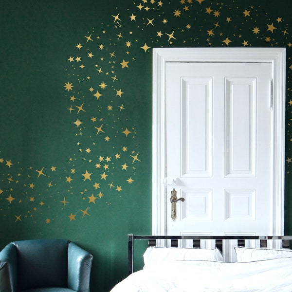 Sparkling Stars Wall Decals/ Variety star stickers/ Nursery Decals/ Star Decals/ hand drawn stars/ Kidsroom Decor/ gift/ made in usa