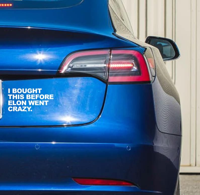 Anti Elon Vinyl Cut Sticker - Car Truck Decal - Made in USA - Etsy