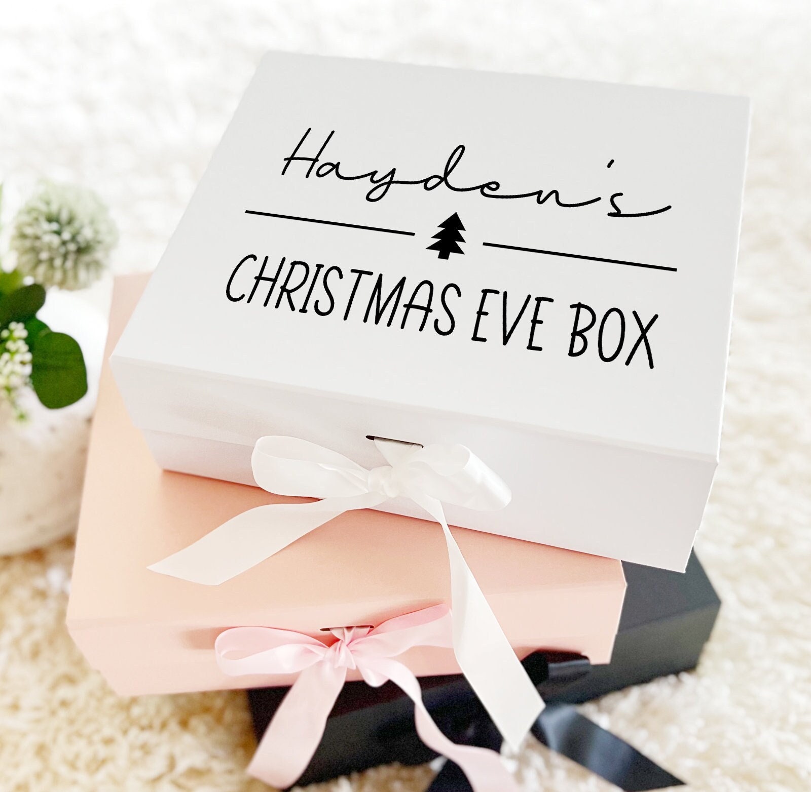 Christmas Eve Box/ Personalized Christmas Gift/ Xmas Eve Custom Box/ Premium Magnetic gift box/ made in USA
