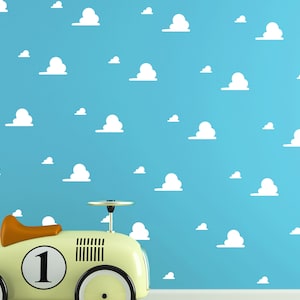 Toy Story style clouds/Cloud Wall Sticker/Cloud Pattern Wall Decal/Kids Room decoration/Nursery Decal/playroom/gift