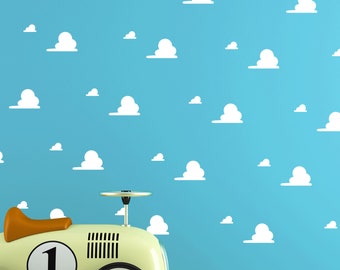 Toy Story Cloud Wall Decals: Kids Room Nursery Decor
