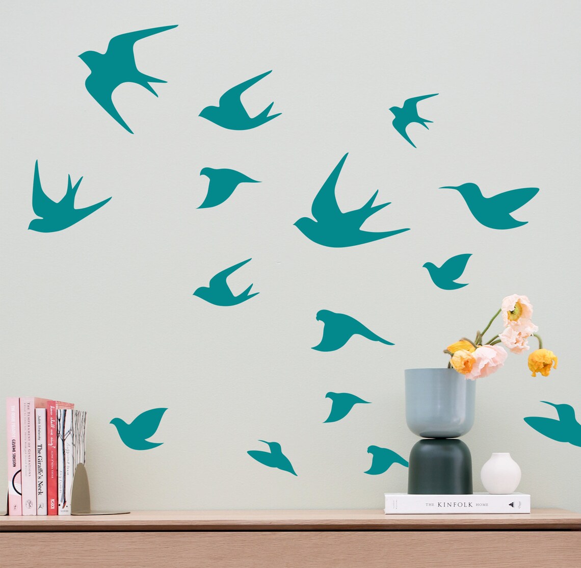 Birds Wall Decal / Flying Birds Wall Decal Birds Wall Etsy