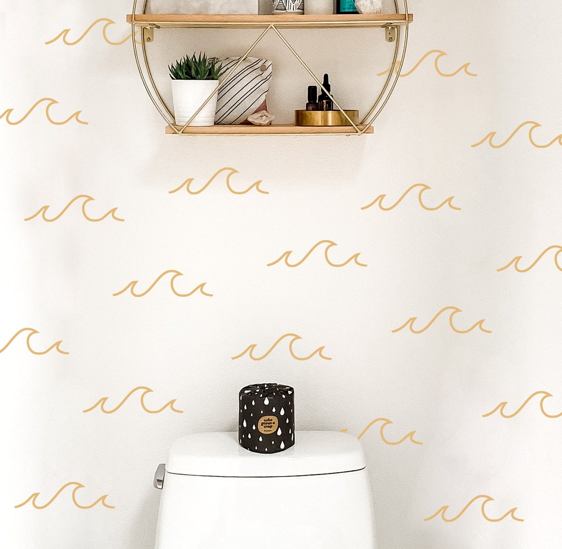 Wave Wall Decal / BOHO Wave Wall Sticker Boho Nursery Decor Etsy