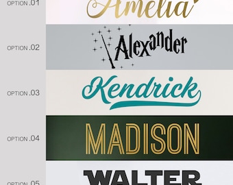 Custom Name Wall Decal: Nursery Decor, Personalized Kids Name Sticker, Made in USA