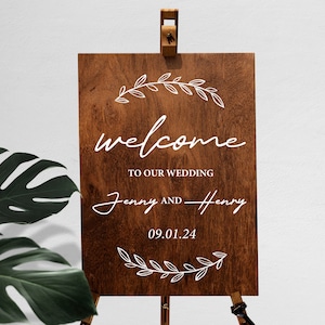 Wedding Sign decal/ Welcome to our Wedding/ Mirror Decal/ Wedding Sticker/Welcome Sign/ Removable Sticker/ made in USA