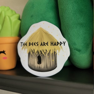 Valheim The Bees Are Happy Sticker - Die Cut Water Resistant Scratch Resistant Vinyl Laminated