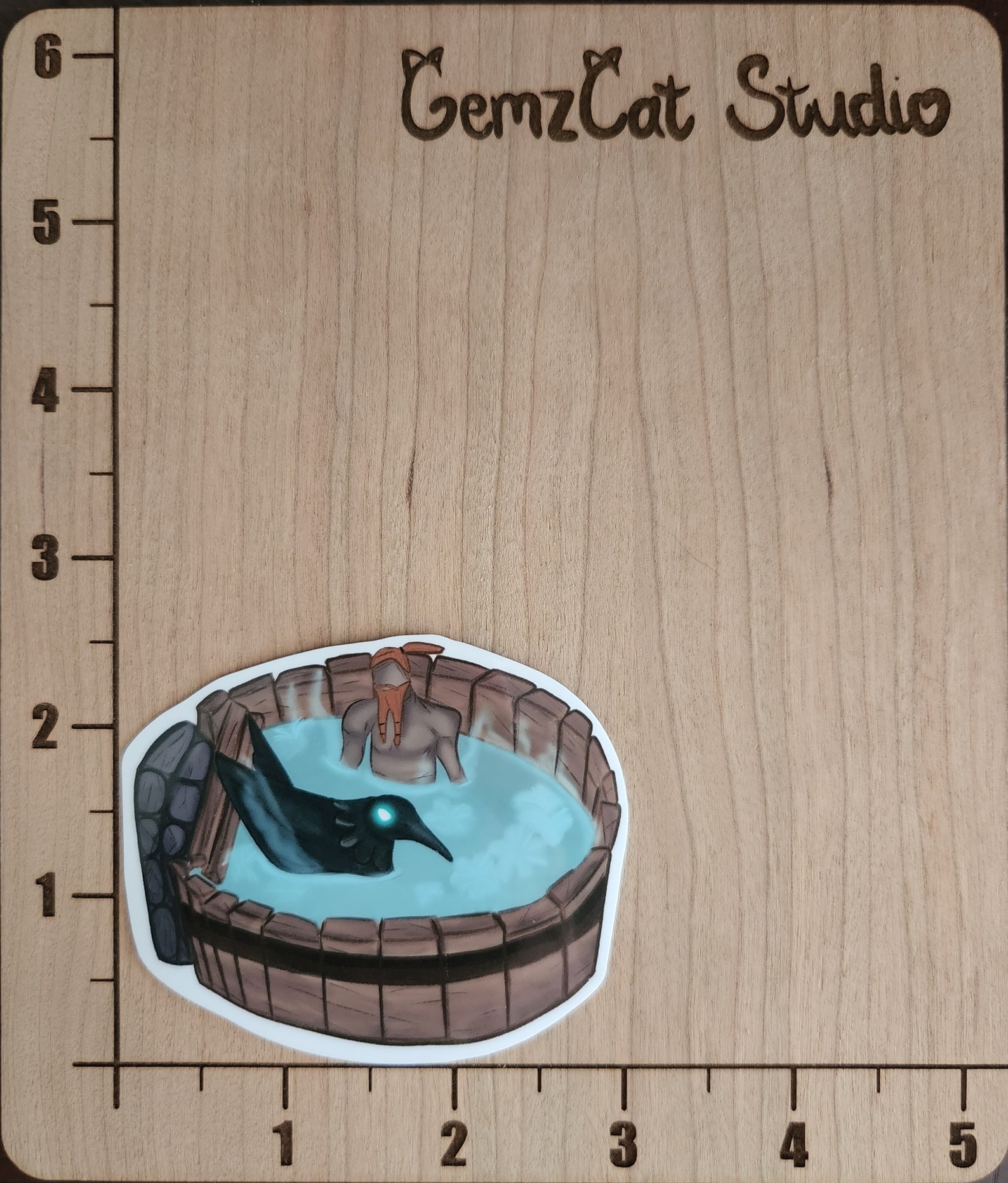 Valheim Hugin Hot Tub Sticker Die Cut Water Resistant Scratch Resistant Vinyl Laminated Etsy