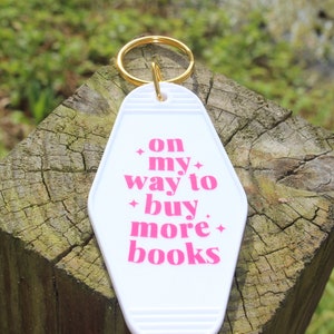 Books Motel Keychain